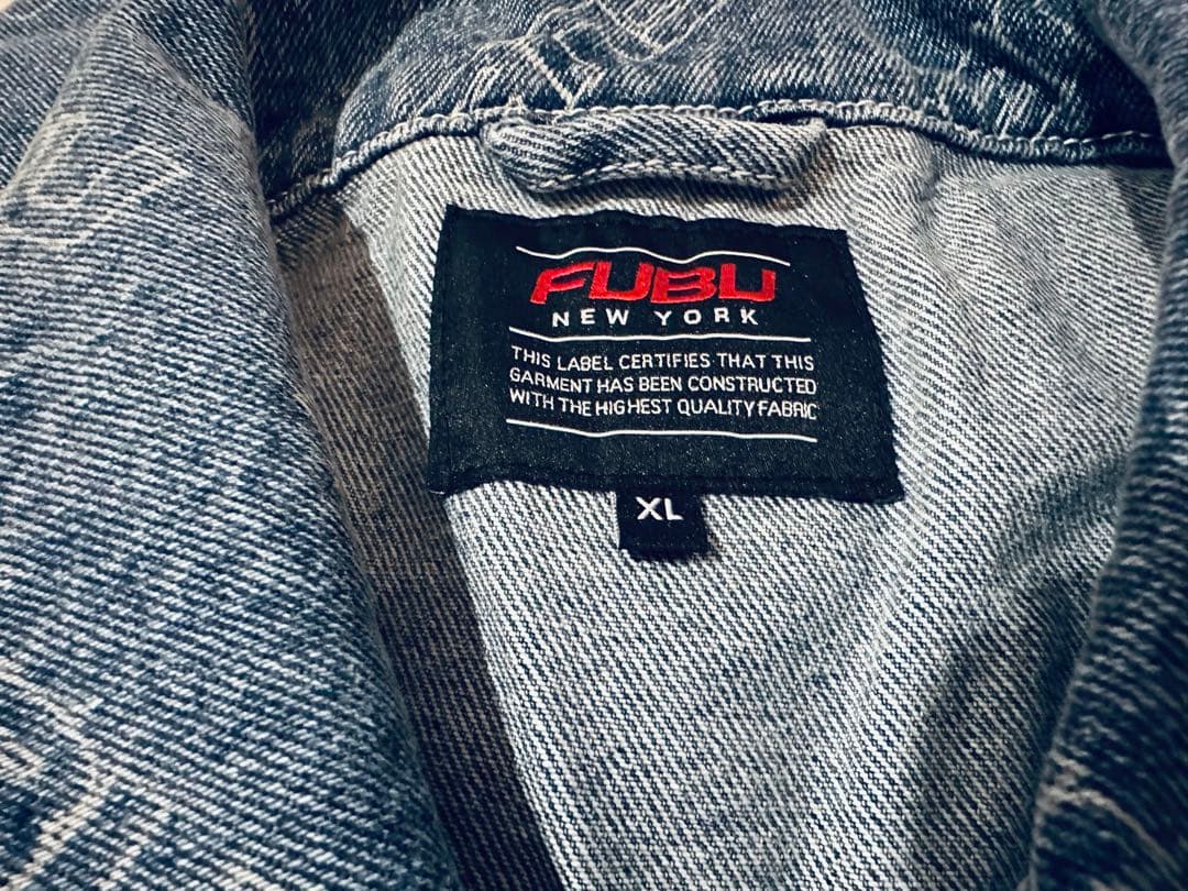 FUBUロゴ総柄デニムジャケット XL PATTERN DENIM JACKET