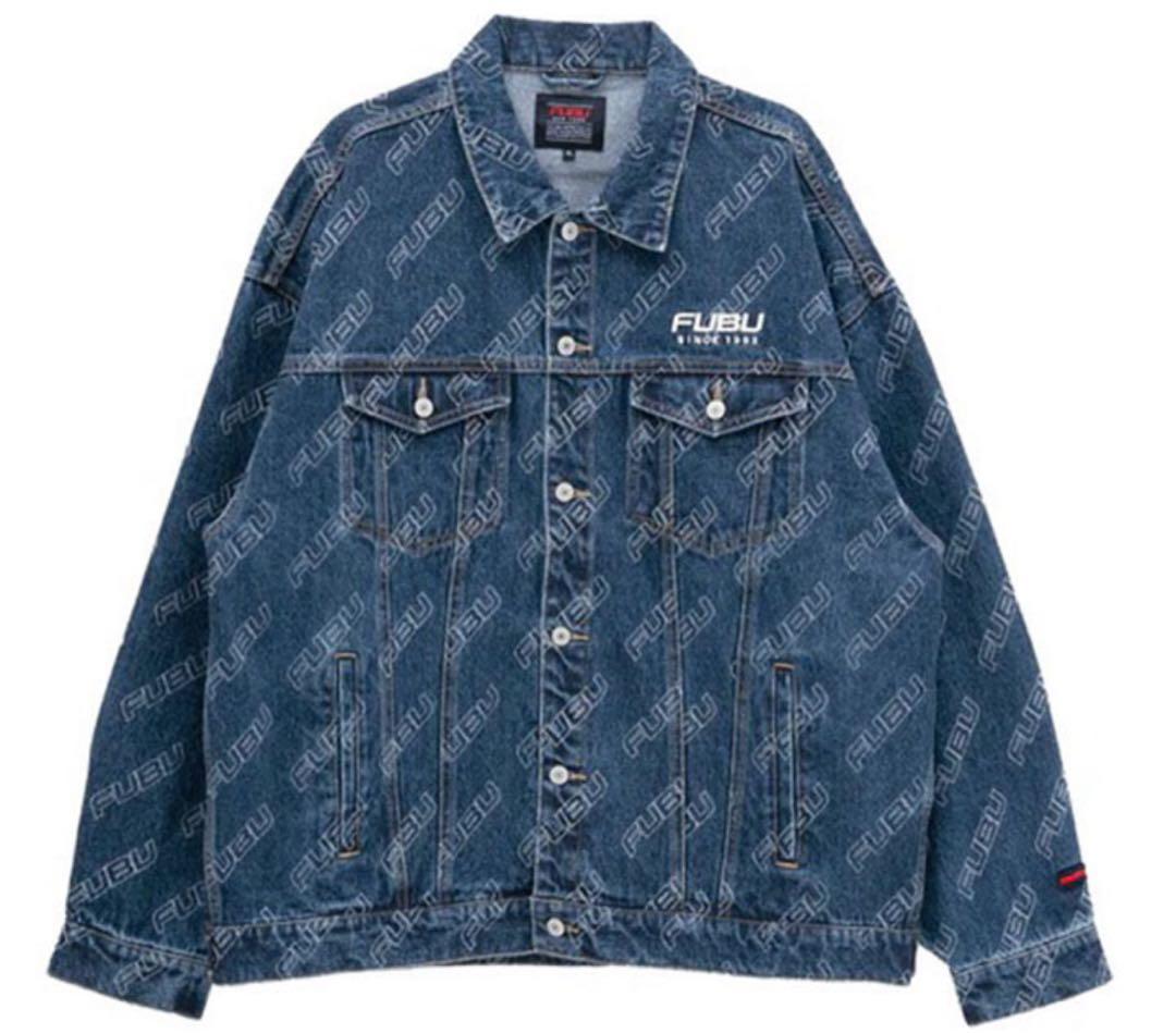 FUBUロゴ総柄デニムジャケット XL PATTERN DENIM JACKET