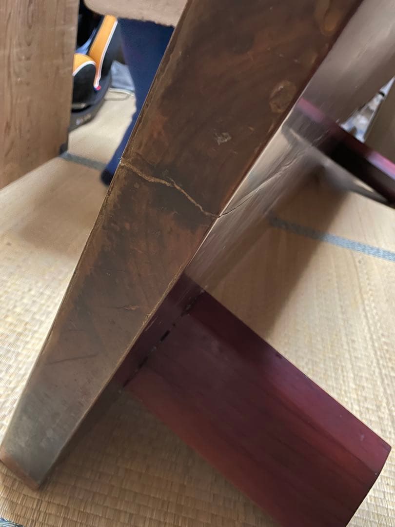 値下げ花梨【かりん】一枚板ローテーブル