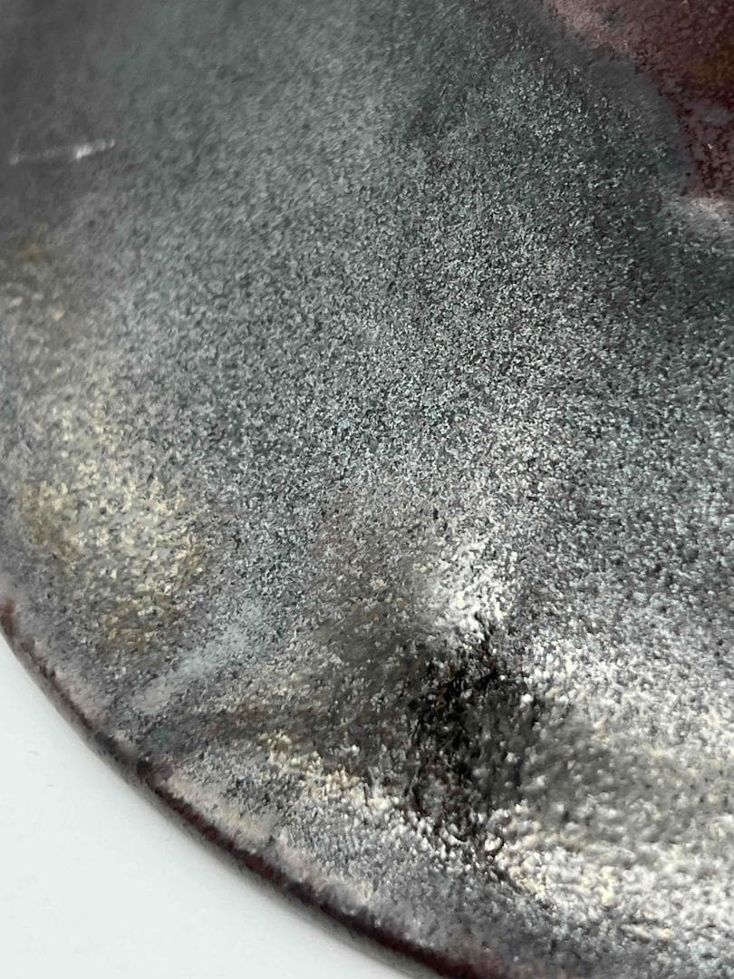 南宋時代　油滴天目茶碗　笠茶盞 旧家蔵出し 唐物　古賞物　時代物(E-69)