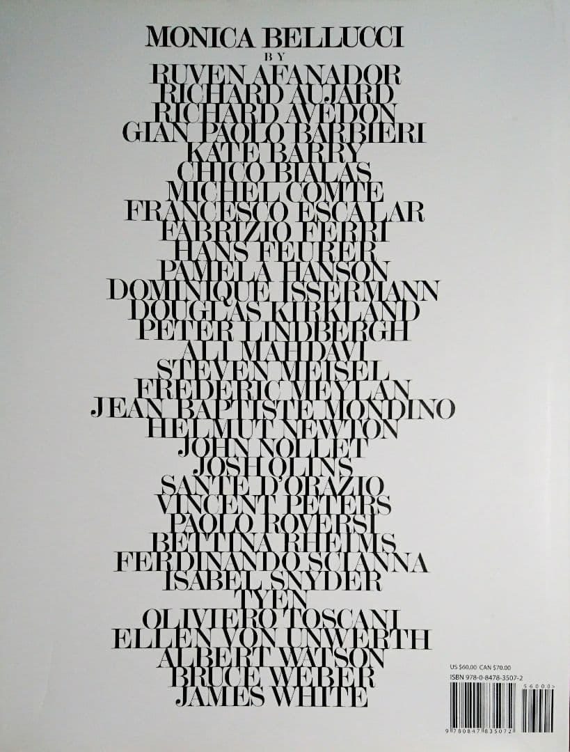 ★モニカ・ベルッチ 写真集【MONICA BELLUCCI】洋書 入手困難 希少