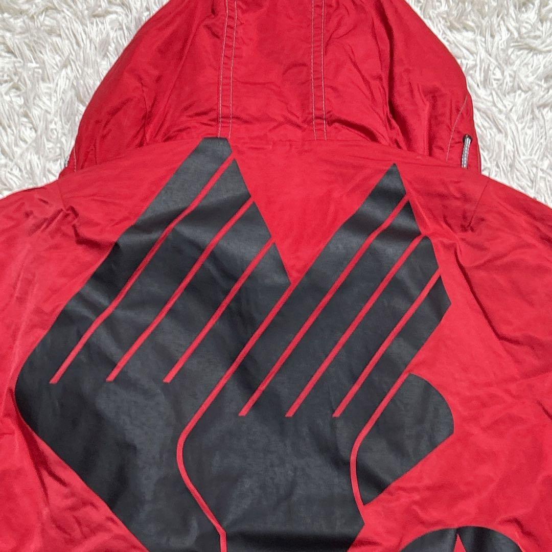 【2277】ellesse エレッセ　スキーウェア　ビッグプリント　イーグル　赤