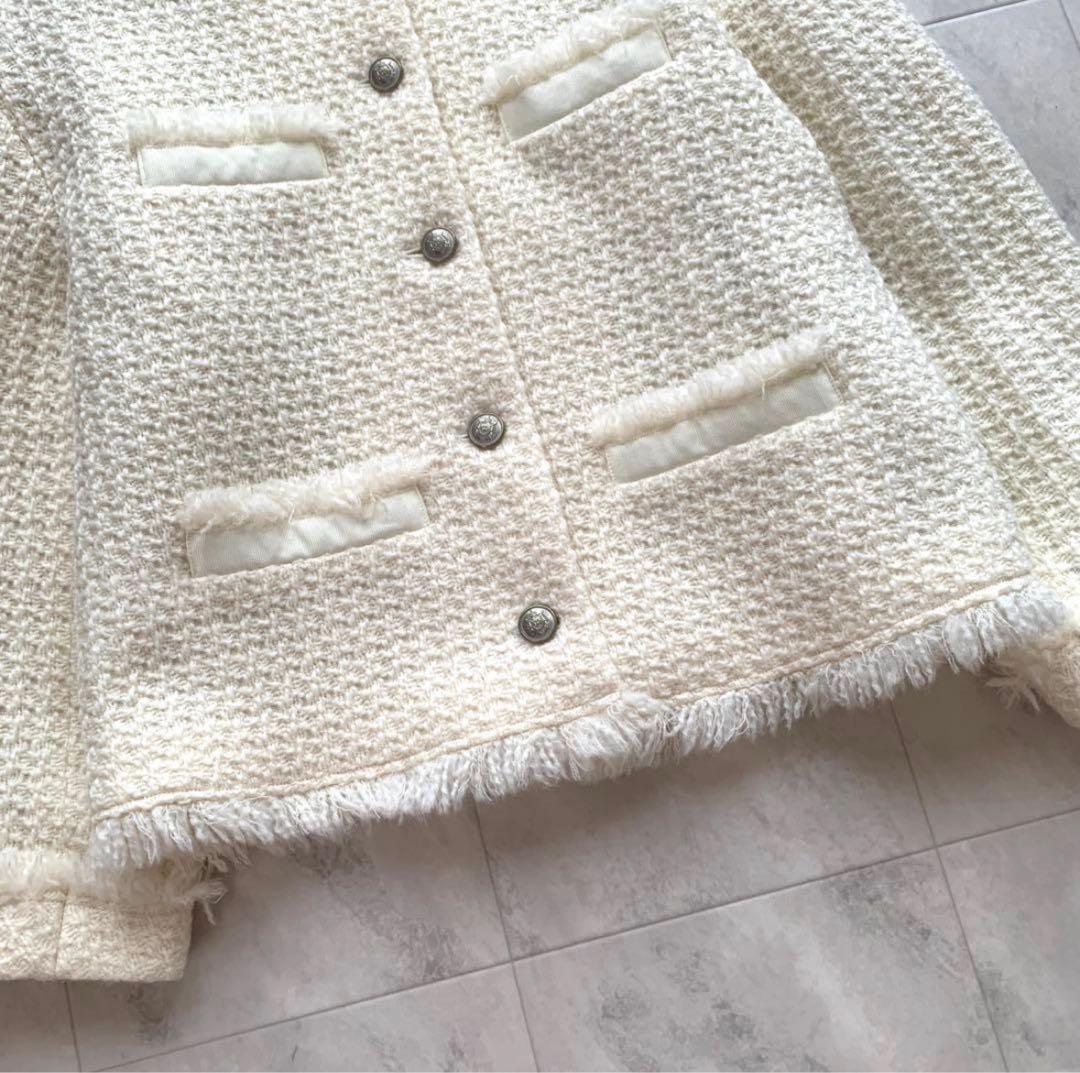 美品♡2024年♡アルアバイル ロービングツイード クルーネックジャケット
