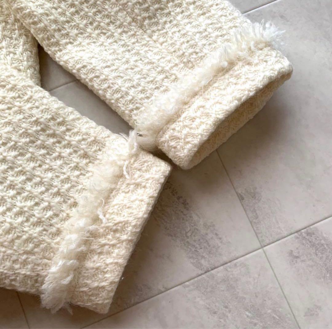 美品♡2024年♡アルアバイル ロービングツイード クルーネックジャケット