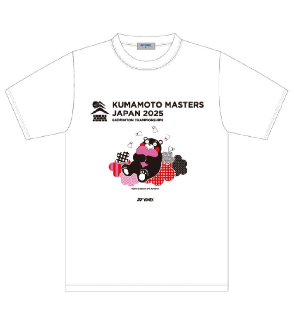 ヨネックス 熊本マスターズジャパン2025 くまもんロゴTシャツ 大会限定販売品