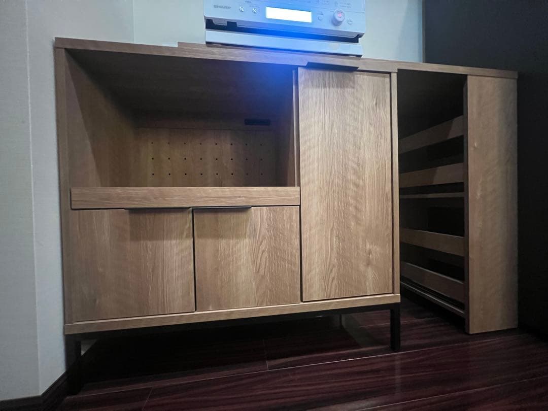 アーガス 伸縮キッチンカウンター・レンジ台 幅110cm〜170cm