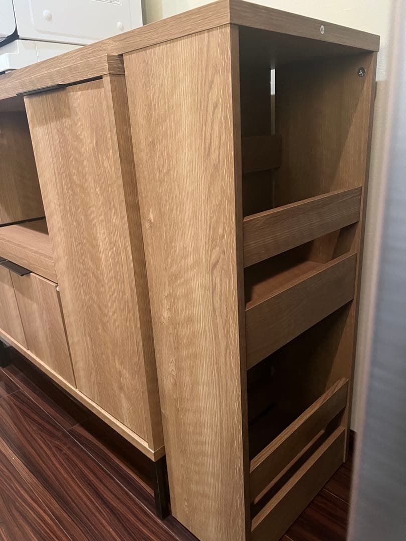 アーガス 伸縮キッチンカウンター・レンジ台 幅110cm〜170cm