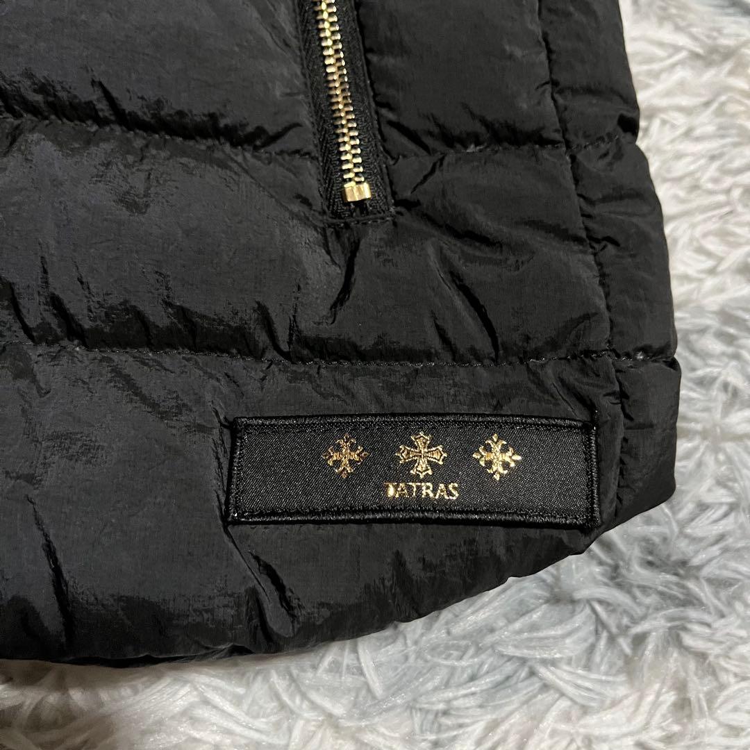 美品 TATRAS オルシエラ ダウンベスト ラクーンファー　3way 黒　02