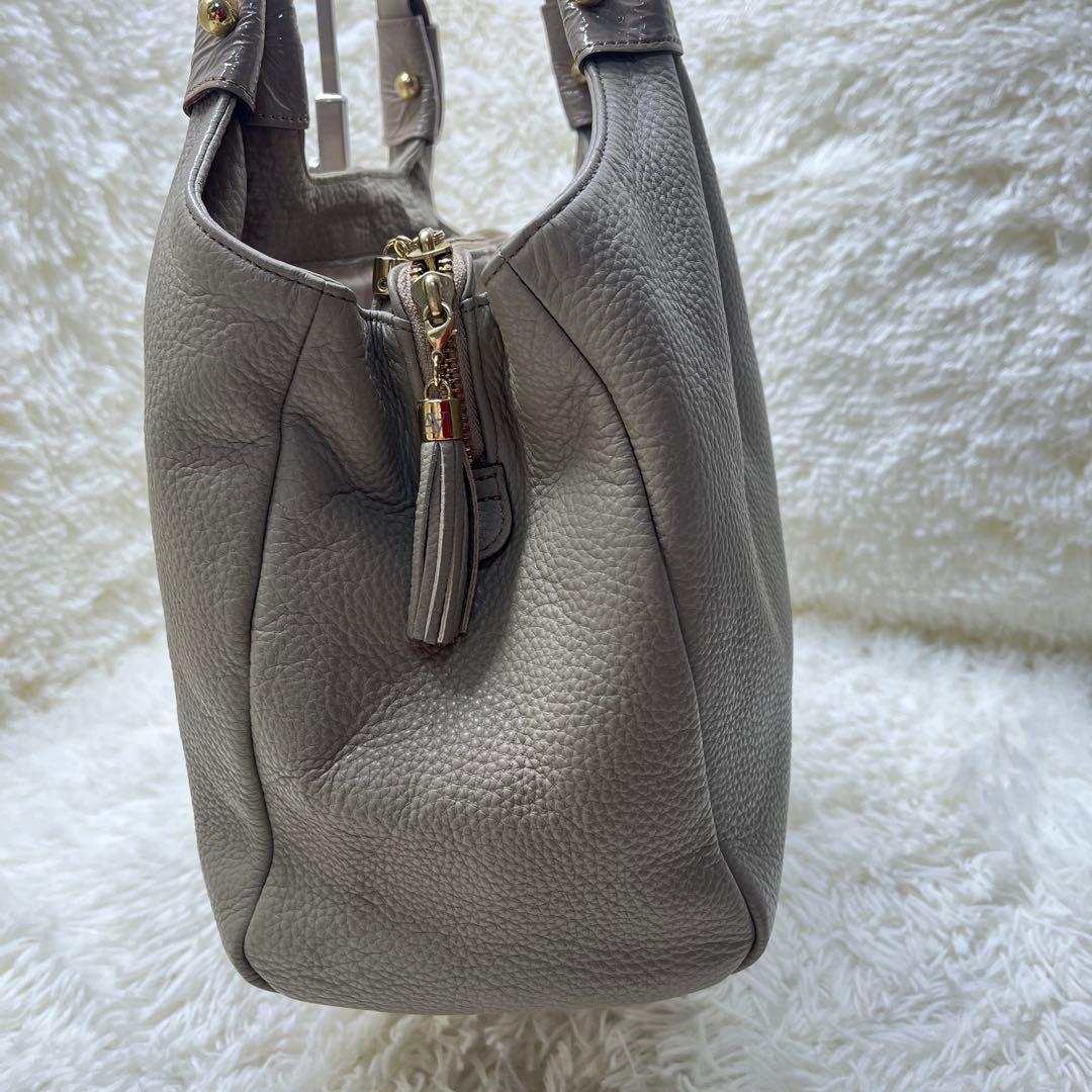 ATAO アタオ アンディ　ショルダーバッグ トートバッグ レザー　グレージュ