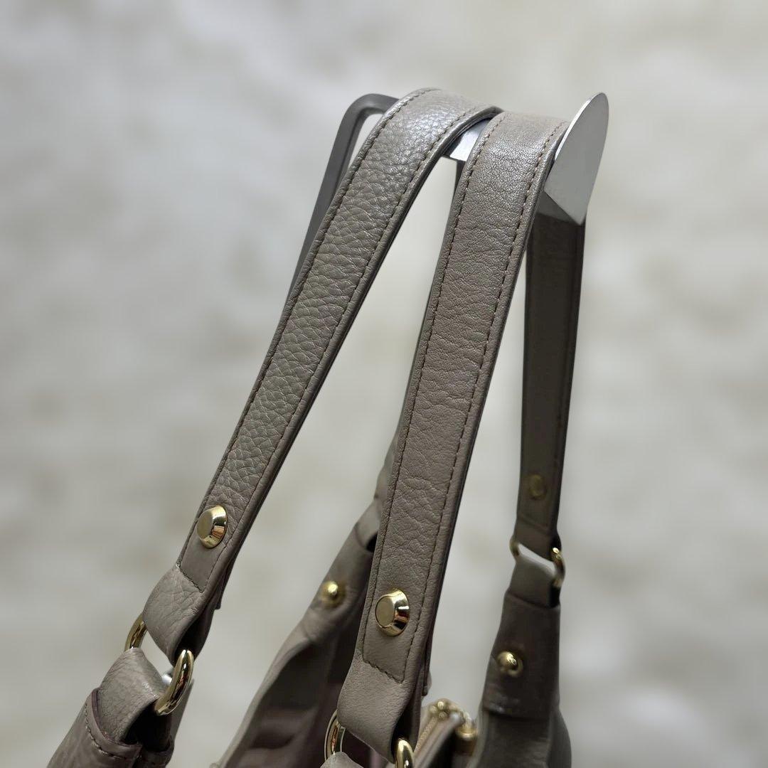 ATAO アタオ アンディ　ショルダーバッグ トートバッグ レザー　グレージュ