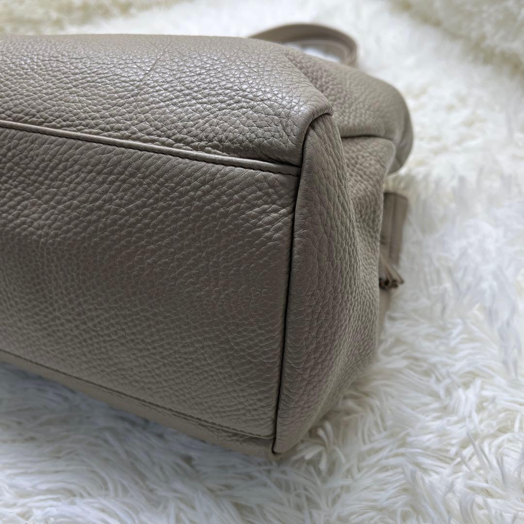 ATAO アタオ アンディ　ショルダーバッグ トートバッグ レザー　グレージュ