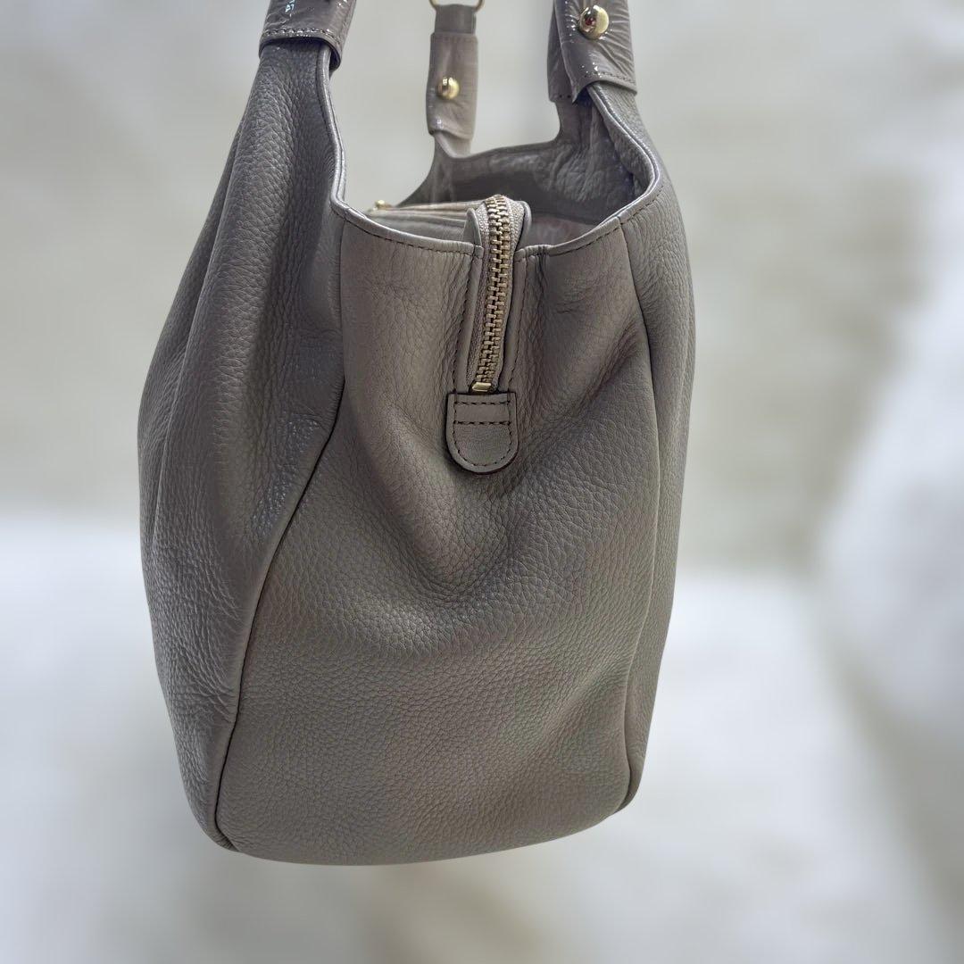 ATAO アタオ アンディ　ショルダーバッグ トートバッグ レザー　グレージュ