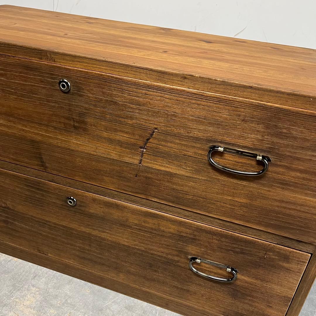 アンティーク チェスト 箪笥 桐 杉 テレビ台 無垢材 昭和レトロ z463