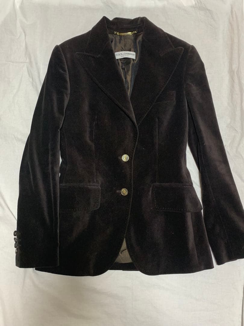 DOLCE&GABBANAドルチェ＆ガッバーナ ヴェルベットジャケット 38
