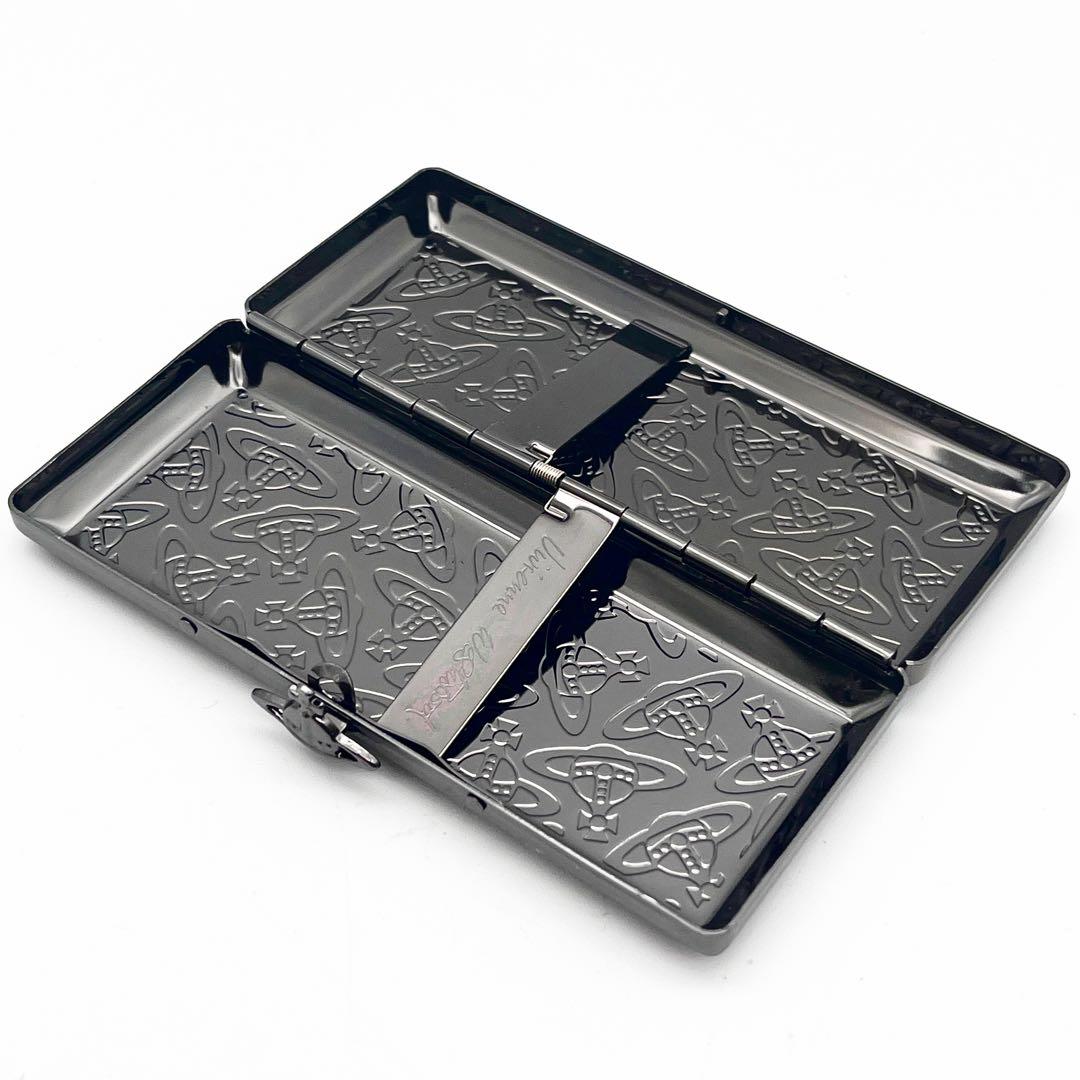 【未使用級】Vivienne Westwood シガレットケース メタルブラック