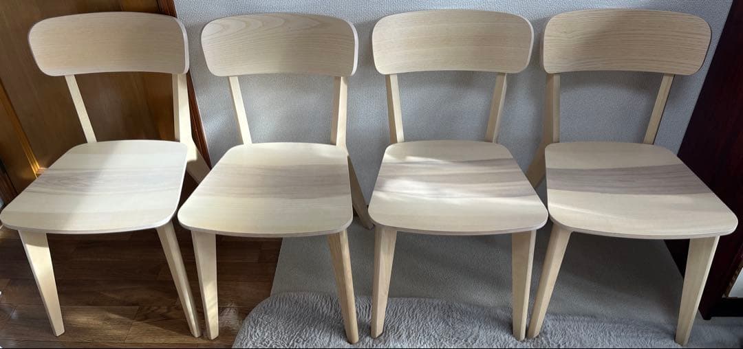 IKEA ダイニングチェア LISABO 4脚セット クッションSET