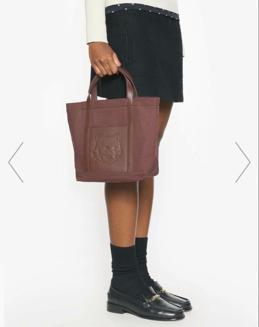 MAISON KITSUNE メゾンキツネ　フォックスヘッド スモール トート