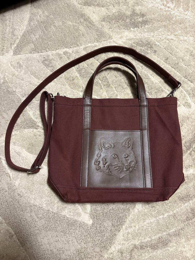 MAISON KITSUNE メゾンキツネ　フォックスヘッド スモール トート