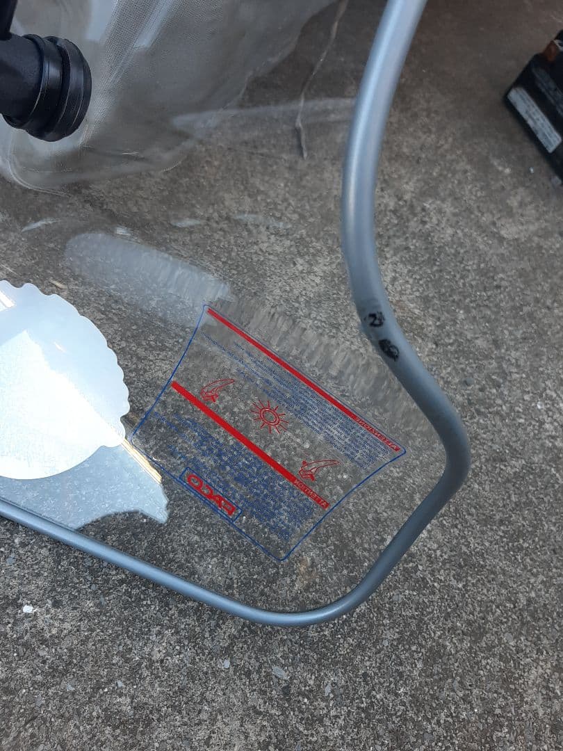 ベスパ PX系用　FACO製　ロングスクリーン　透明　美品　イタリア製