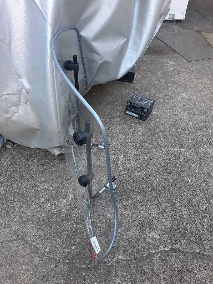 ベスパ PX系用　FACO製　ロングスクリーン　透明　美品　イタリア製