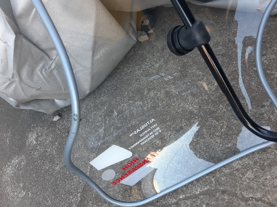 ベスパ PX系用　FACO製　ロングスクリーン　透明　美品　イタリア製