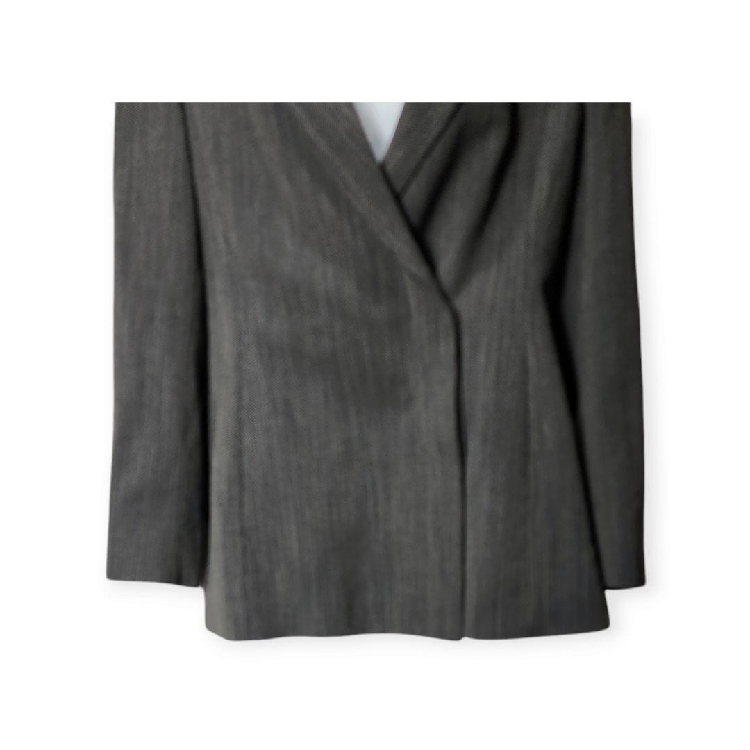 【マックスマーラ】ダブル スカート セットアップ 白タグ 比翼ボタン XL相当