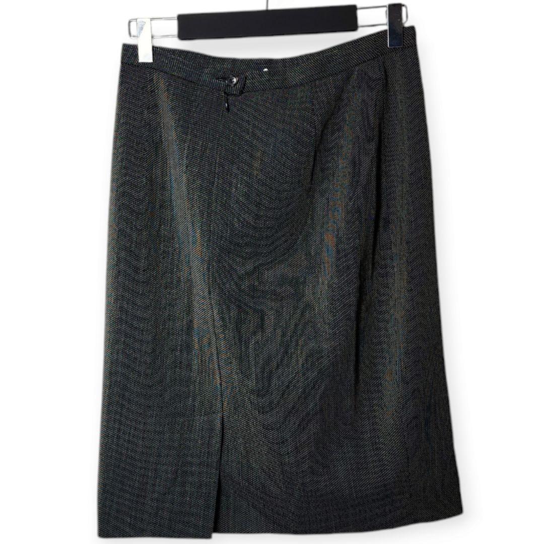 【マックスマーラ】ダブル スカート セットアップ 白タグ 比翼ボタン XL相当