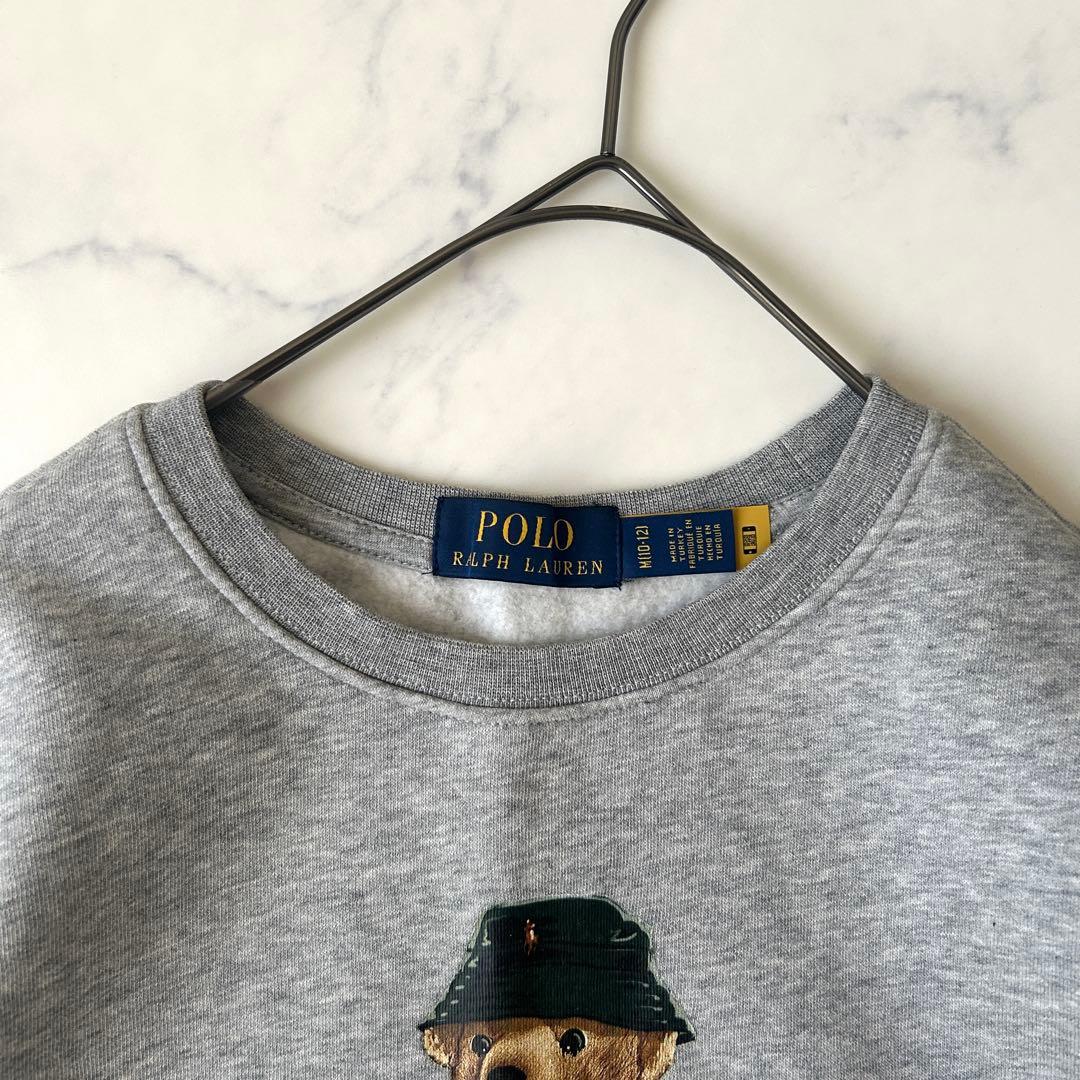完売品 美品 ラルフローレン ポロベア トレーナー 裏起毛 グレー