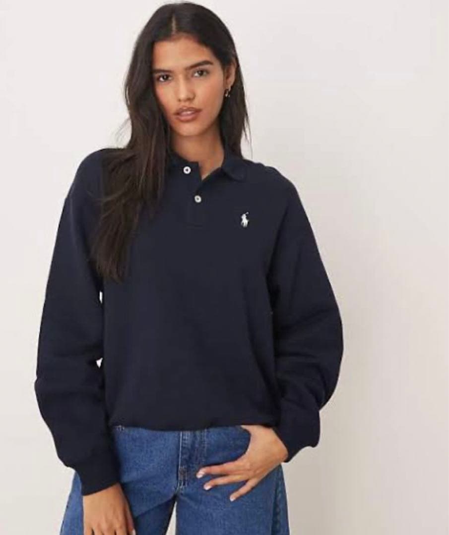 ロゴ フリース ポロカラー プルオーバーPolo Ralph Lauren