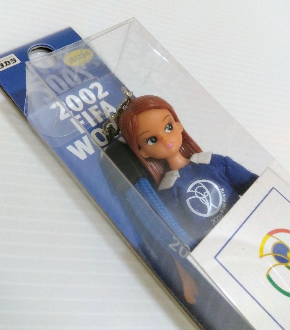 2002サッカーFIFAワールドカップ　りかちゃん　ストラップ　キーホルダー　A