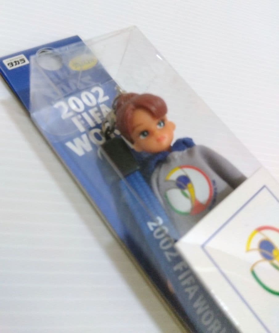 2002サッカーFIFAワールドカップ　りかちゃん　ストラップ　キーホルダー　A