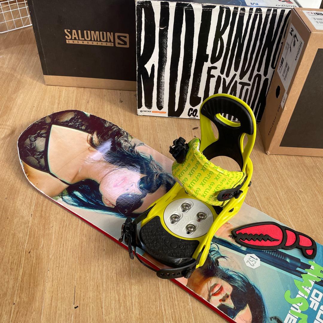 Capita×FLUX　キャピタ　フラックスバインディング付　スノーボードセット