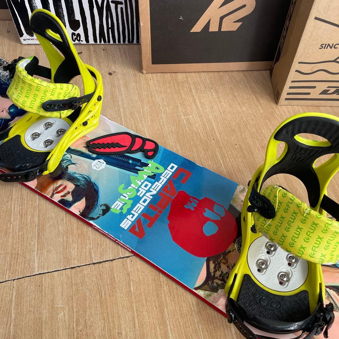 Capita×FLUX　キャピタ　フラックスバインディング付　スノーボードセット