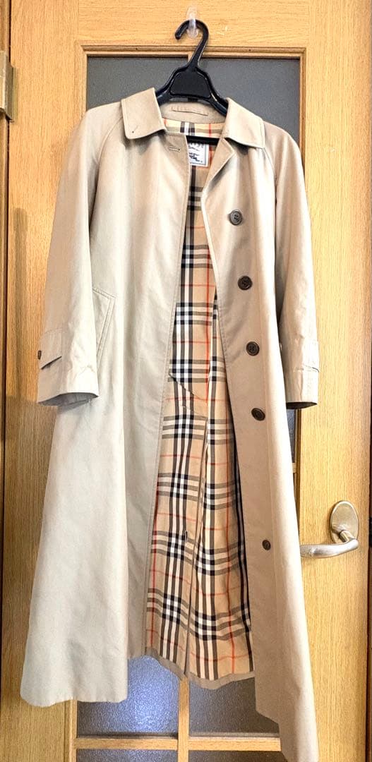 Burberry バーバリー ステンカラー トレンチコート カーキベージュ　S