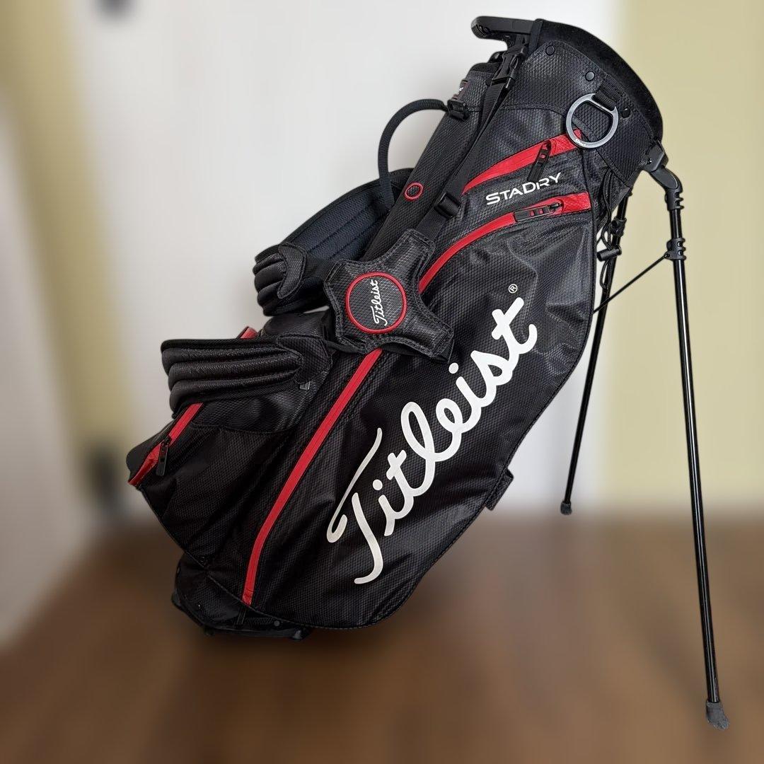 Titleist キャディバッグ 黒/赤 STADRY5
