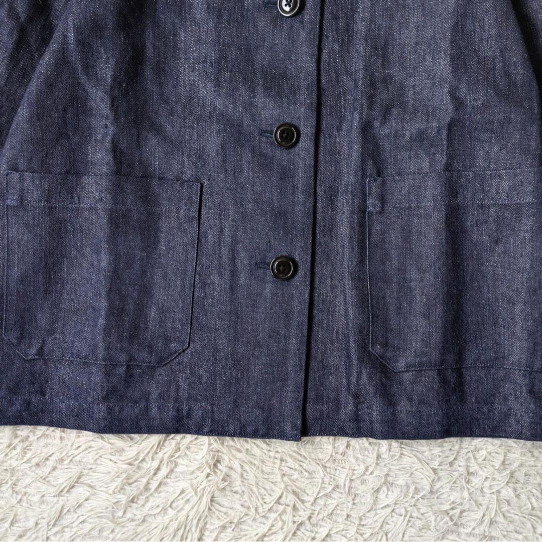 アトリエダンタン　Moreau ヘンプデニムジャケット　インディゴ　サイズ0