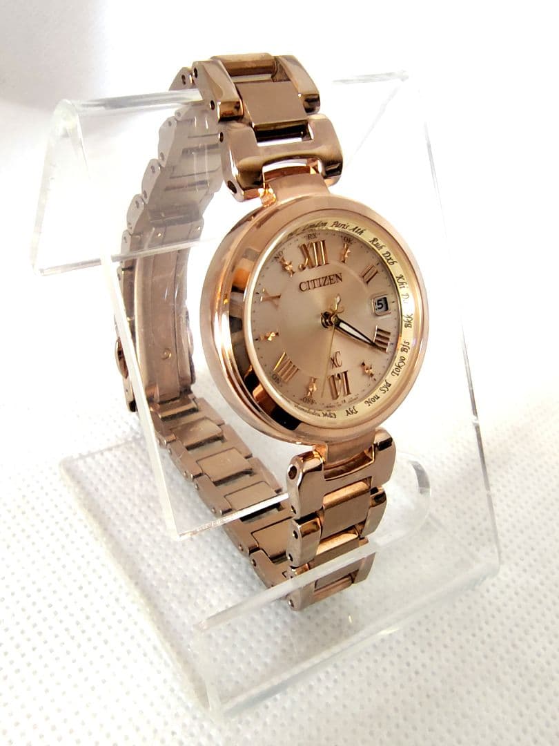 【電波ソーラー、極美品】CITIZEN　シチズン　クロスシー　ワールドタイム