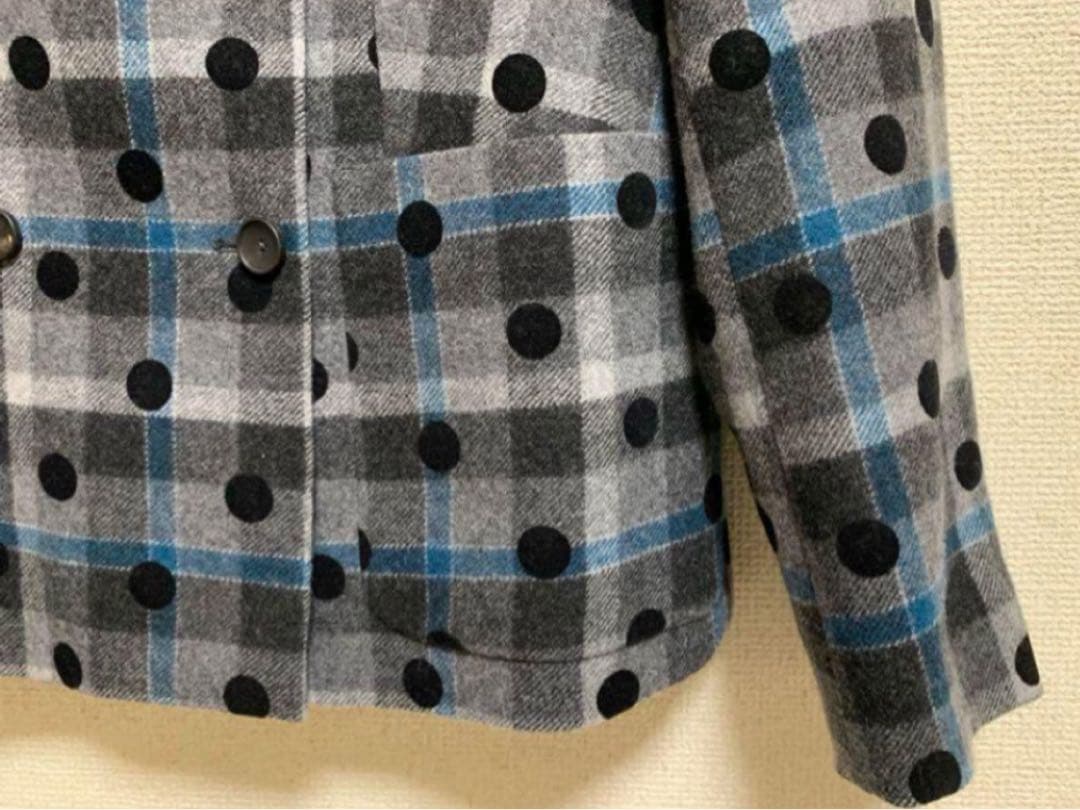 新品PAULSMITH PSチェック柄ドットジャケットレディースL