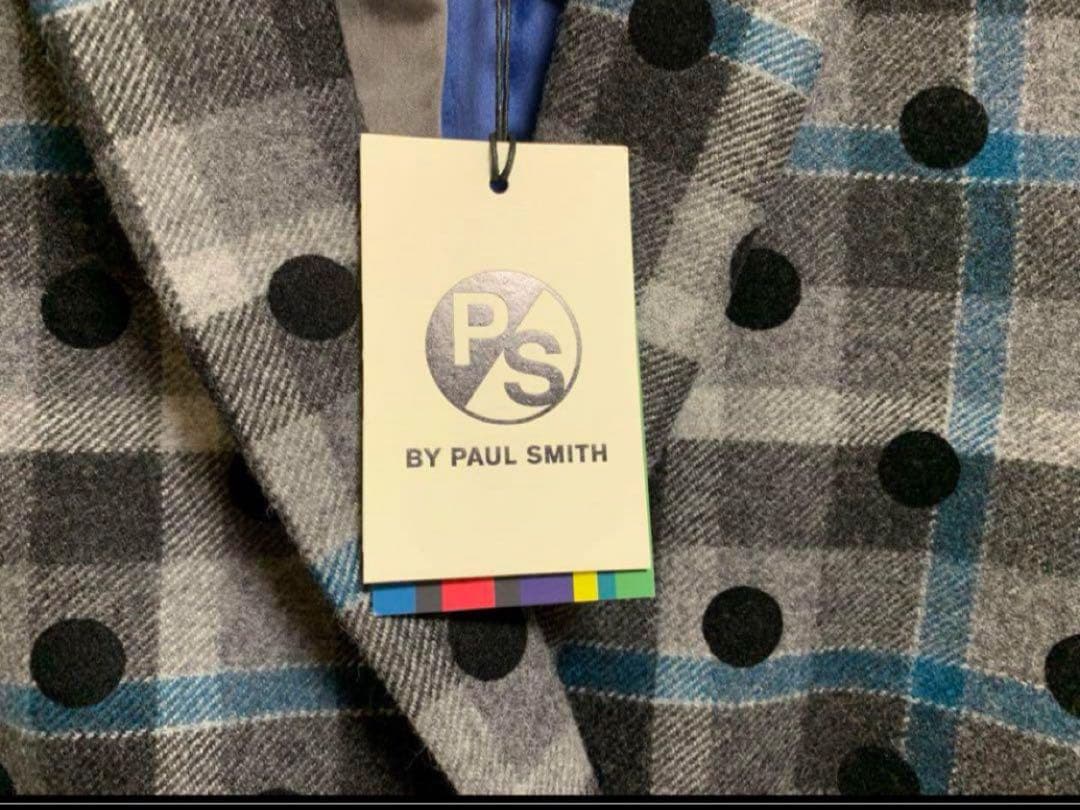 新品PAULSMITH PSチェック柄ドットジャケットレディースL