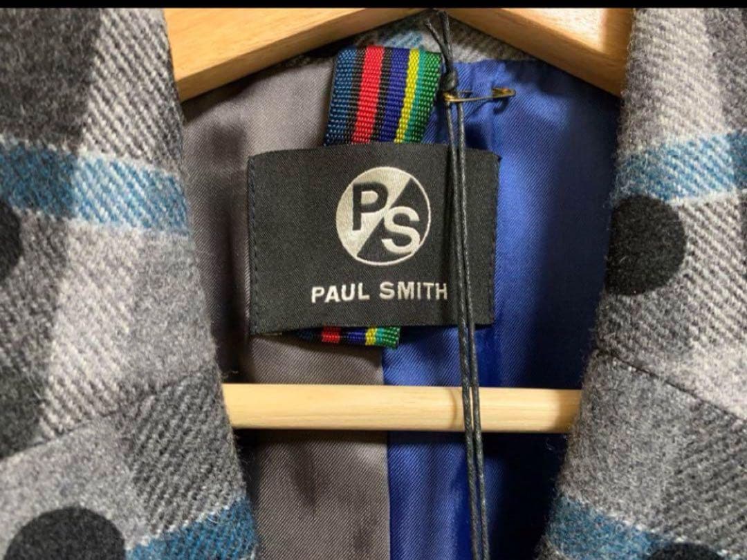 新品PAULSMITH PSチェック柄ドットジャケットレディースL