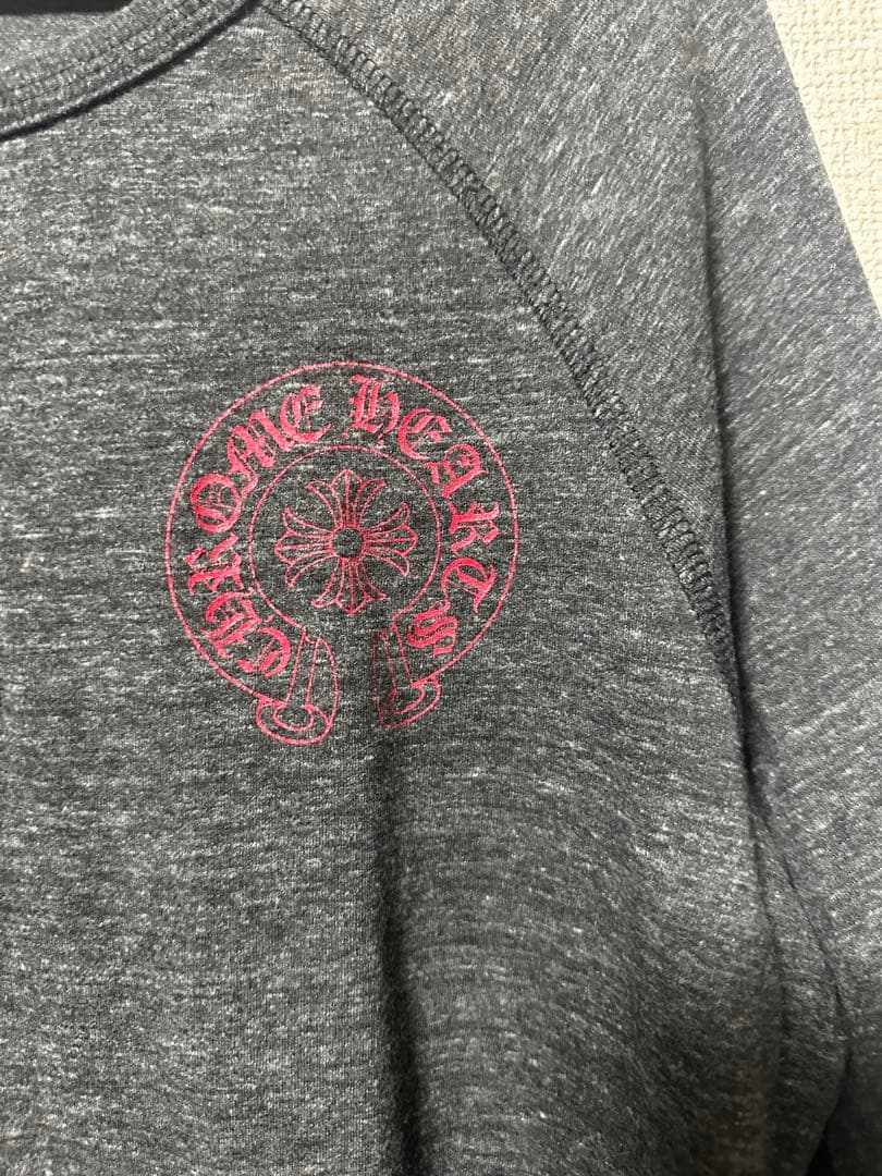 CHROME HEARTS グレー 七分袖カットソー
