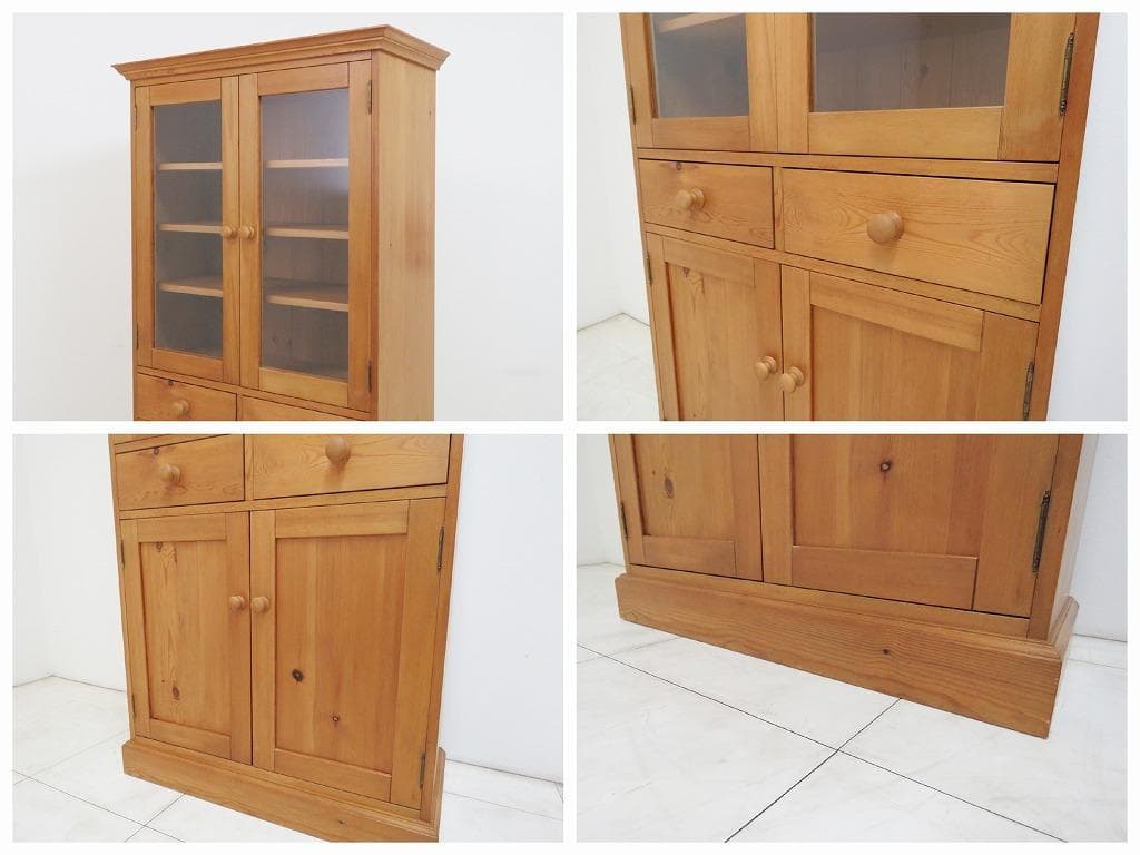 ペニーワイズ パイン無垢材 モノキャビネット 253,000円 食器 本 飾り棚