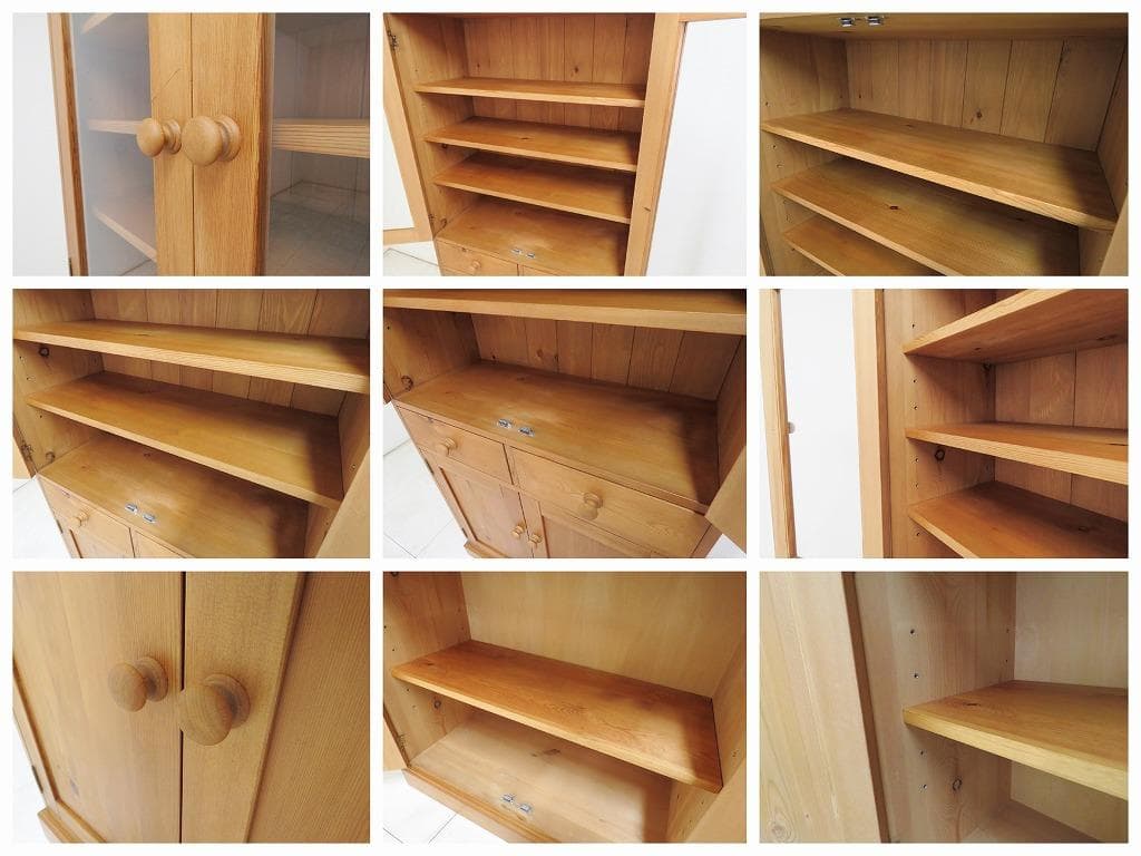 ペニーワイズ パイン無垢材 モノキャビネット 253,000円 食器 本 飾り棚