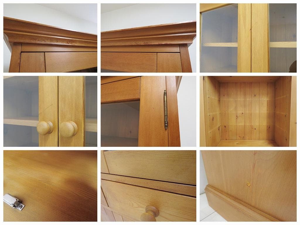 ペニーワイズ パイン無垢材 モノキャビネット 253,000円 食器 本 飾り棚