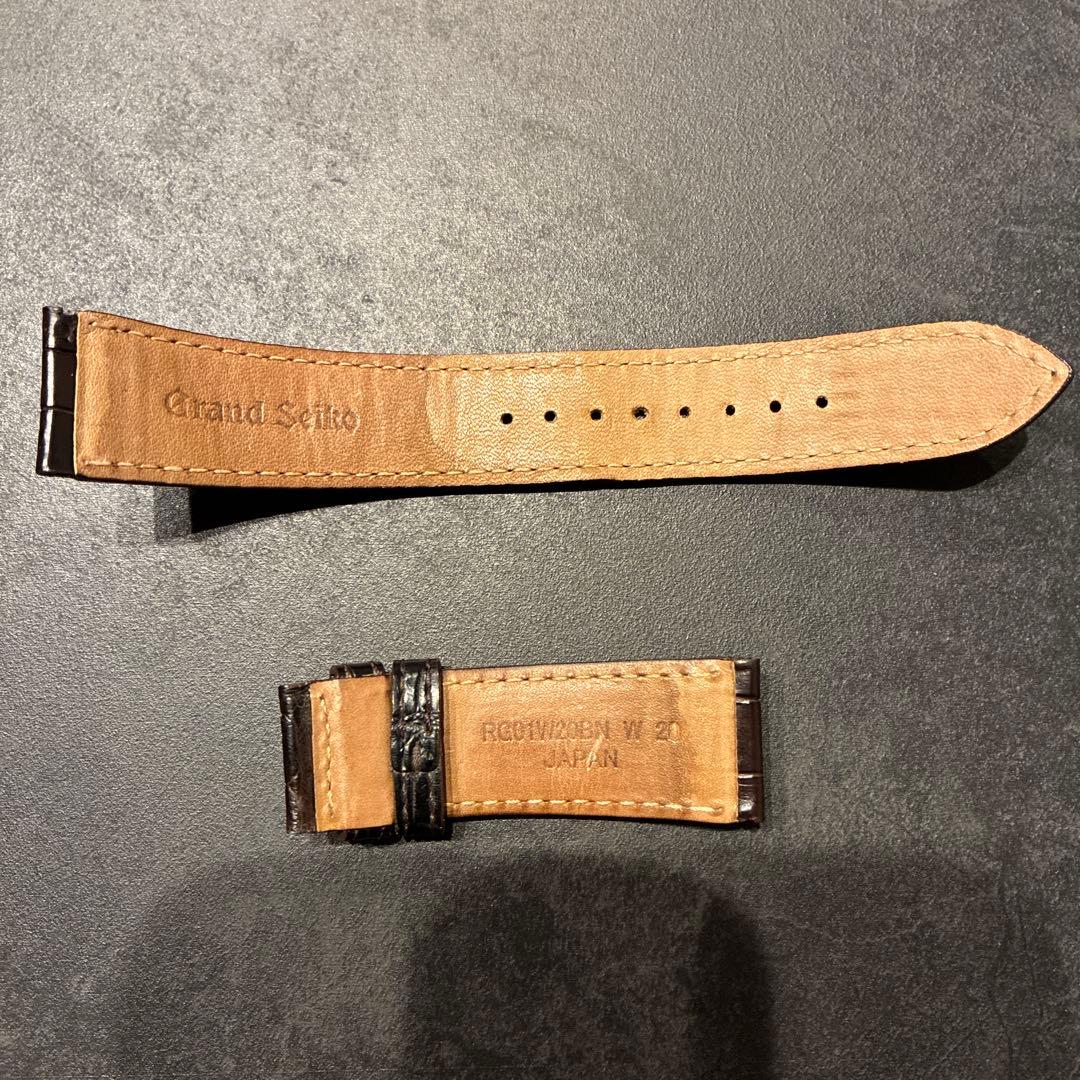 グランドセイコー 純正 クロコダイルベルト 20mm