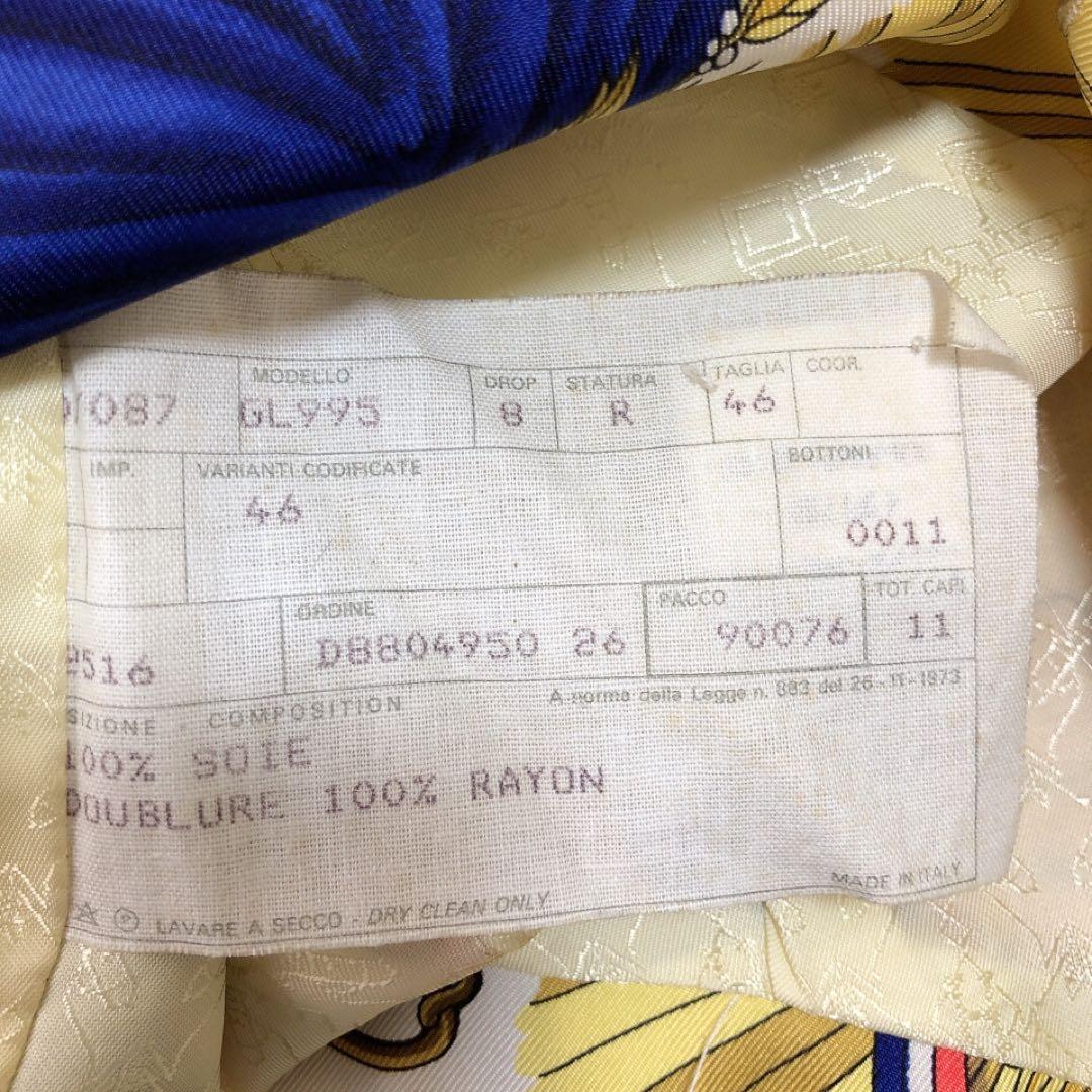 HERMES*エルメス　シルク100%　スカーフ柄ベスト　総柄　46