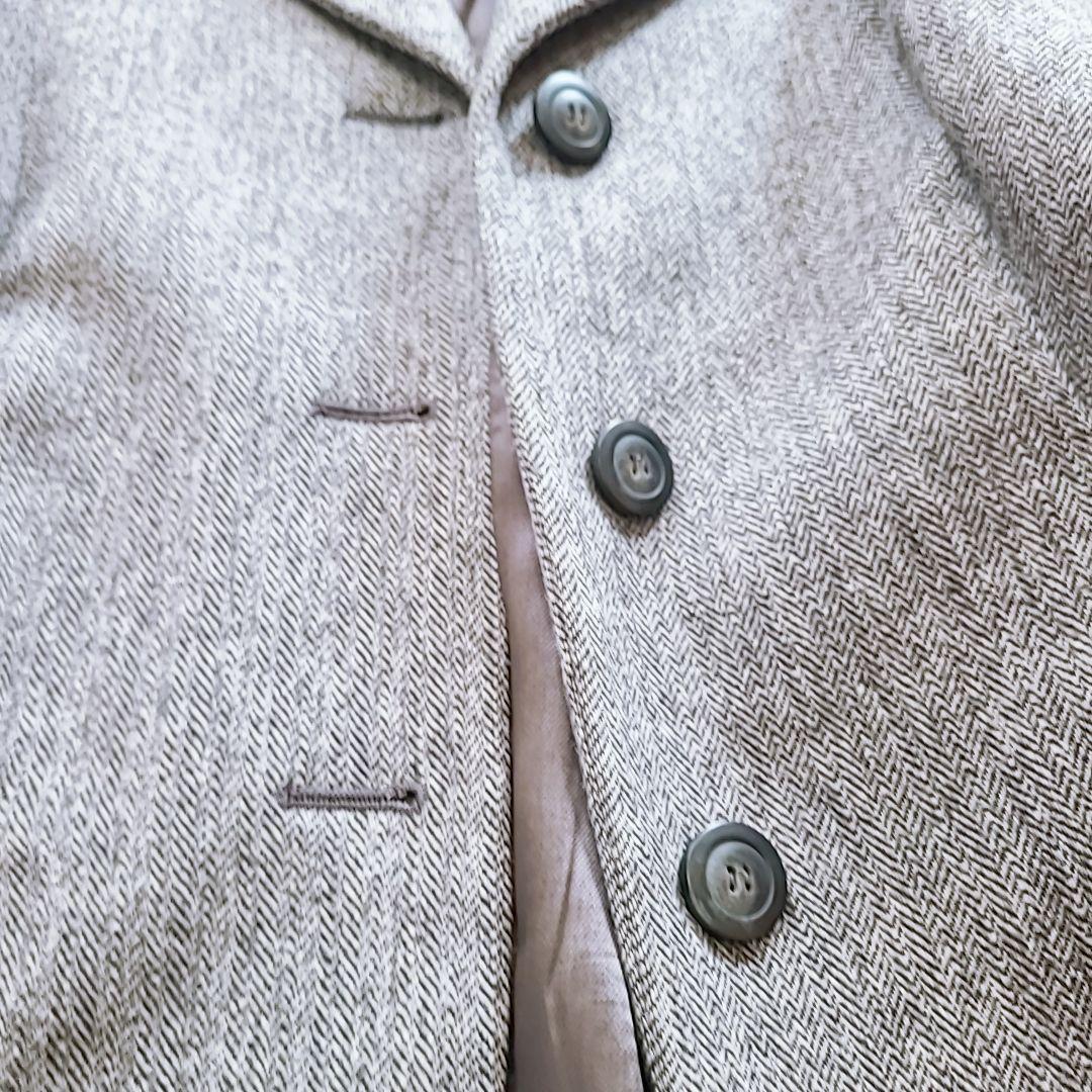 極美品 マックスマーラ XL テーラードジャケット ヘリンボーン 銀タグ