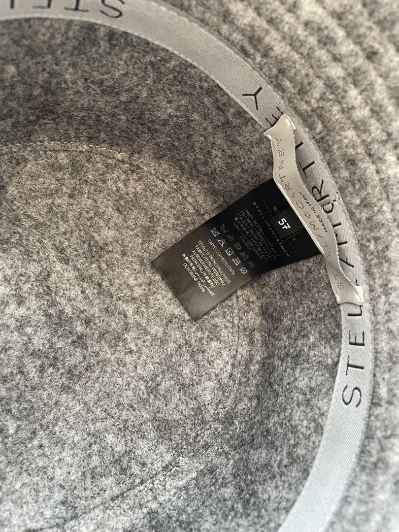 STELLA McCARTNEY バケットハット 57cm グレー