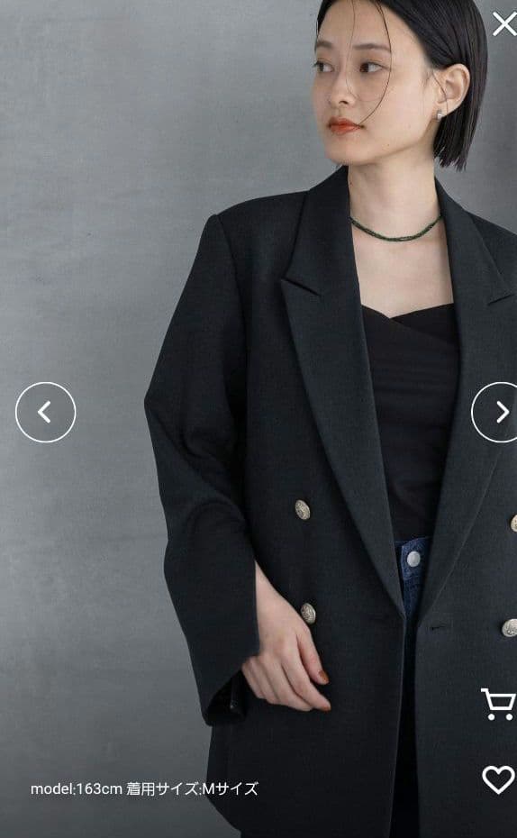 A part by lowrys Ｗライクテーラードスリットジャケット