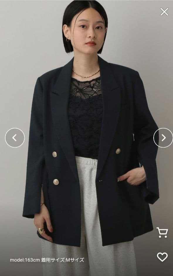 A part by lowrys Ｗライクテーラードスリットジャケット